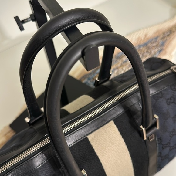 💙 Gucci GG Web Boston Handbag 💙 - Picture 10 of 17